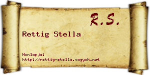 Rettig Stella névjegykártya